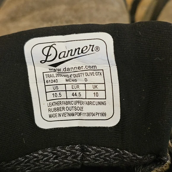 Danner Trail 2650 Mid GTX Hiking Boot Gorpcore Vibram Gore-Tex Waterproof M 10.5 - Picture 11 of 13